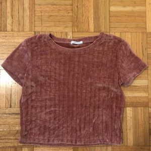 Zara Trafaluc Collection Pink Sweater Crop Too